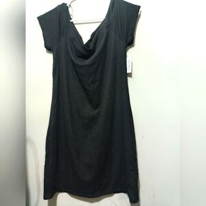 Old Navy Black Cowl Neck Sheath Mini Dress